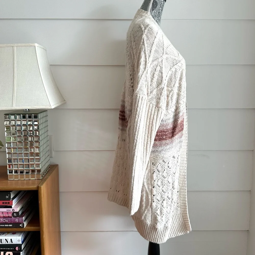 Anthropologie Pilcro Jemma Cable-Knit Cardigan size M/L - Picture 7 of 13